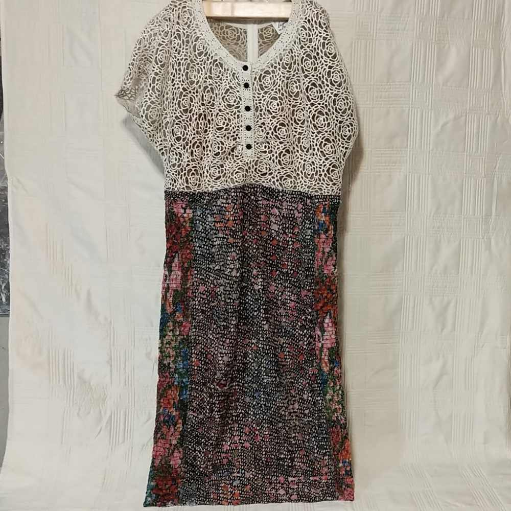 Beguile by Byron Lars Dress Anthropologie Lace Sz8